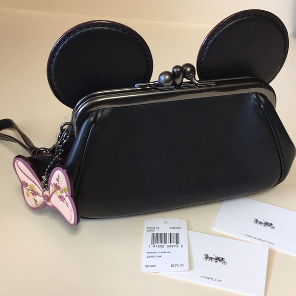 Coach Disney Minnie Mouse Wristlet - Picture 1 of 13